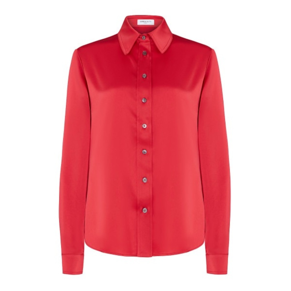 Serena Bute Red Button Up Shirt